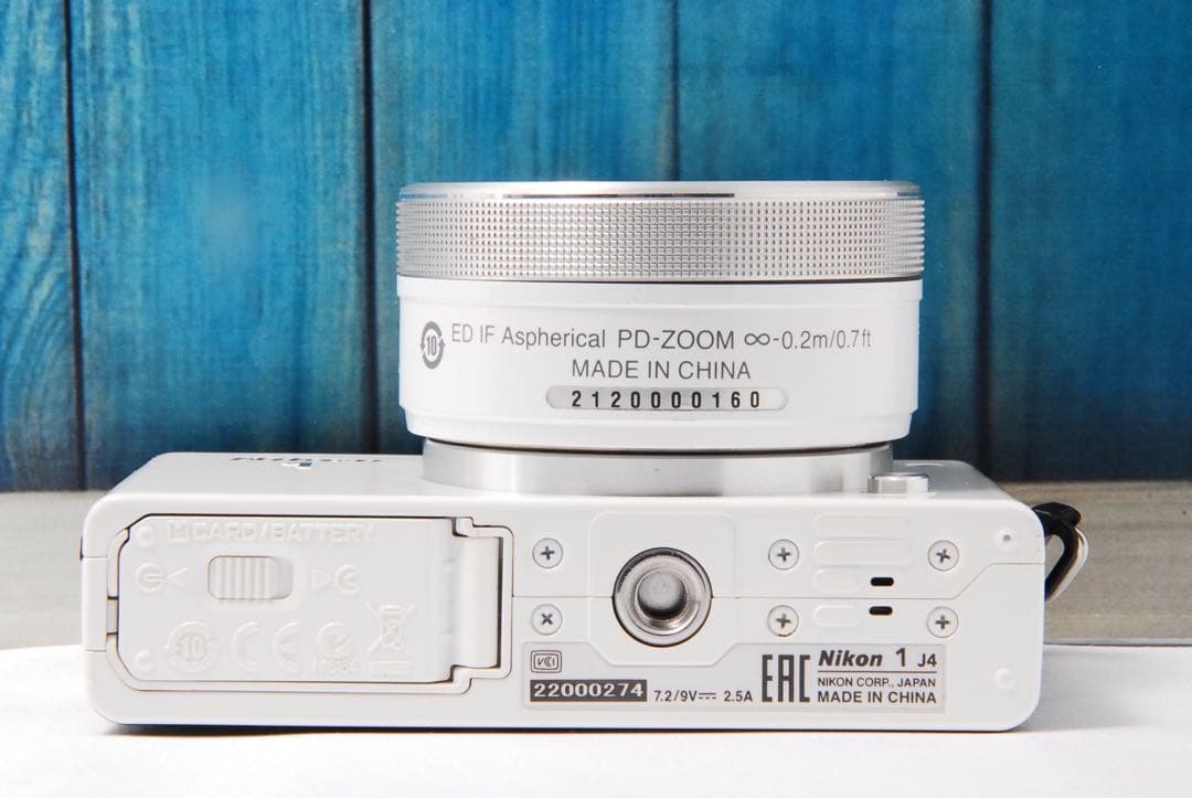 【返品保証】Nikon1 J4 標準レンズキットニコン Wi-Fi ホワイト