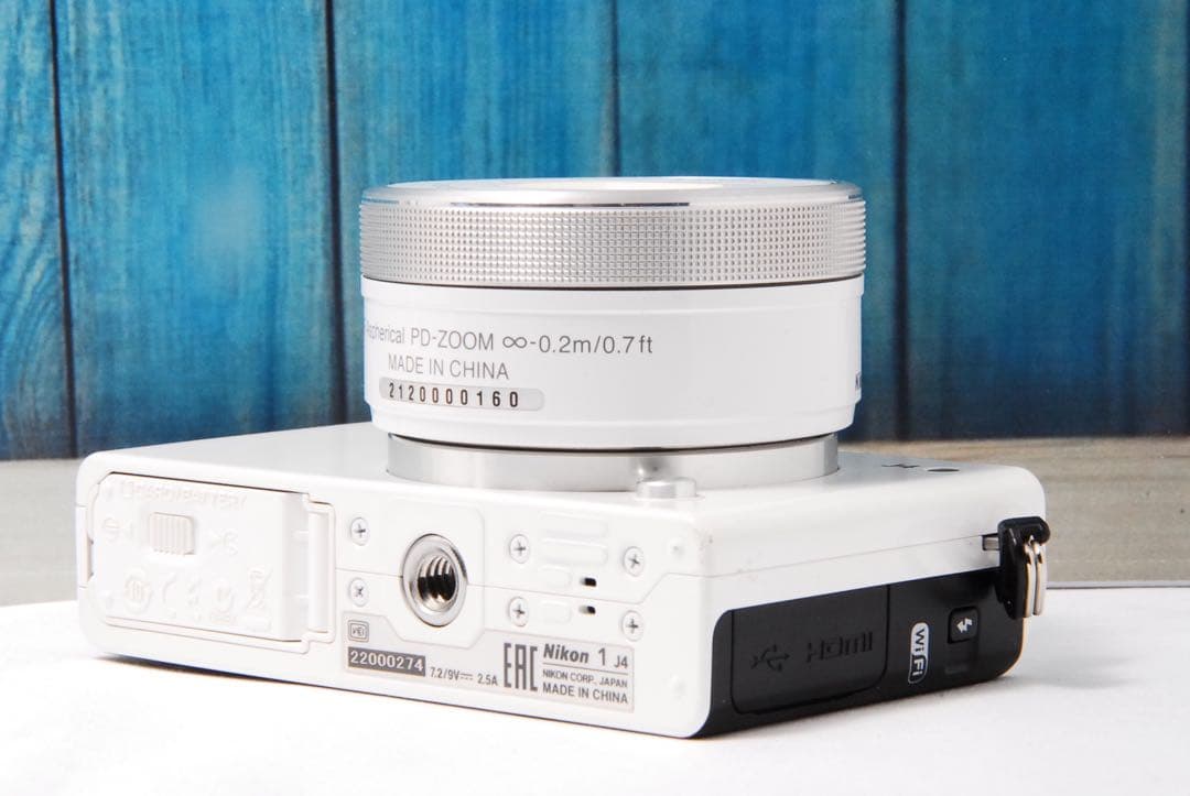 【返品保証】Nikon1 J4 標準レンズキットニコン Wi-Fi ホワイト