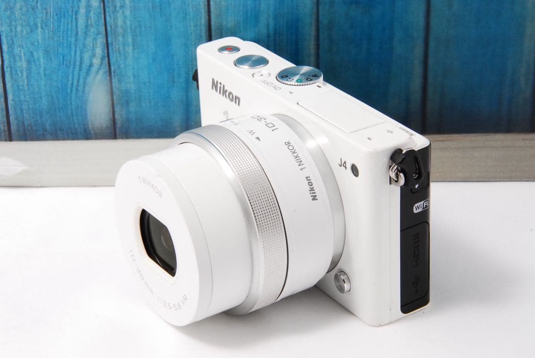【返品保証】Nikon1 J4 標準レンズキットニコン Wi-Fi ホワイト