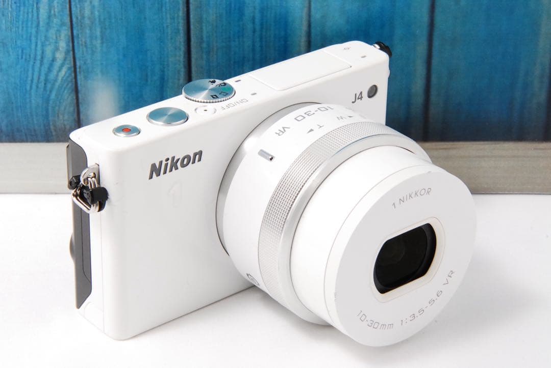 【返品保証】Nikon1 J4 標準レンズキットニコン Wi-Fi ホワイト