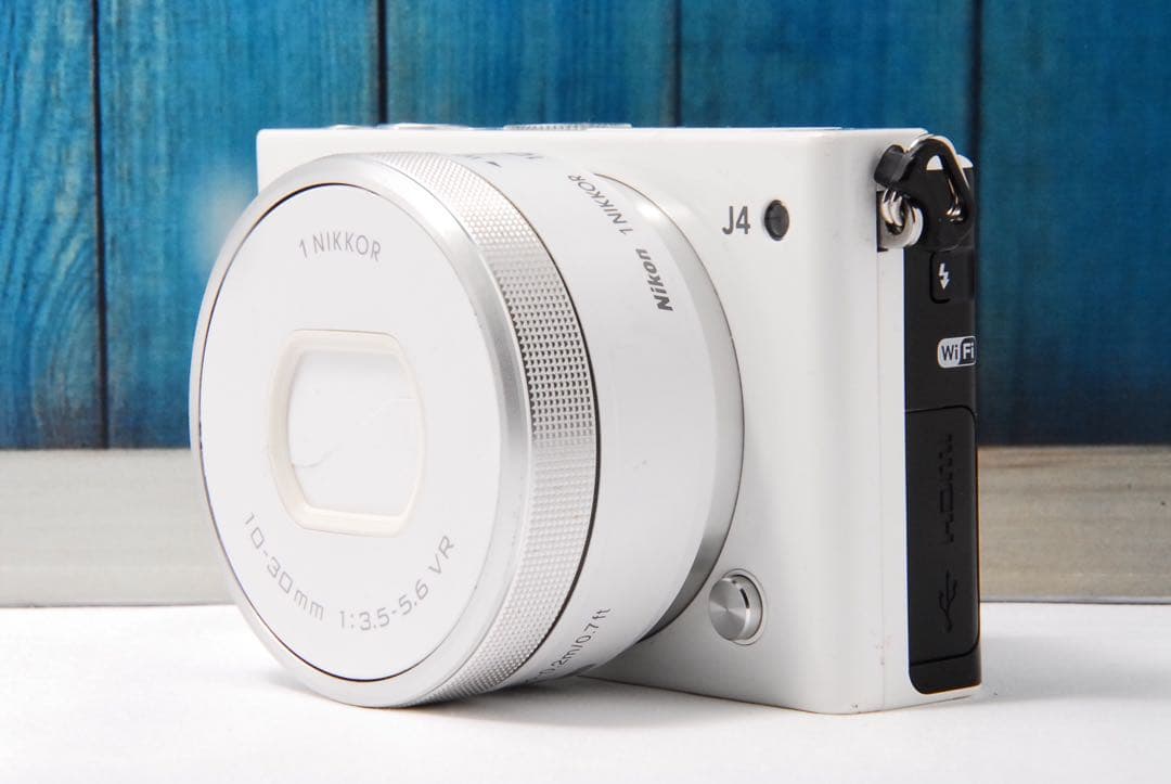 【返品保証】Nikon1 J4 標準レンズキットニコン Wi-Fi ホワイト