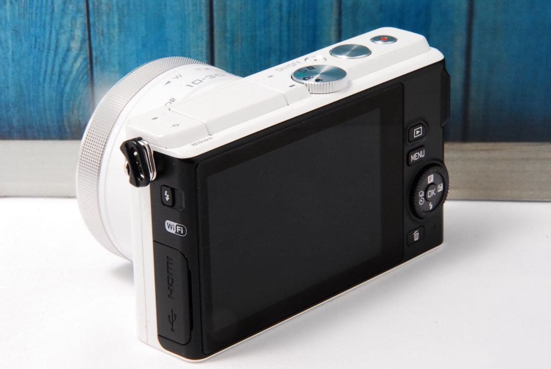 【返品保証】Nikon1 J4 標準レンズキットニコン Wi-Fi ホワイト