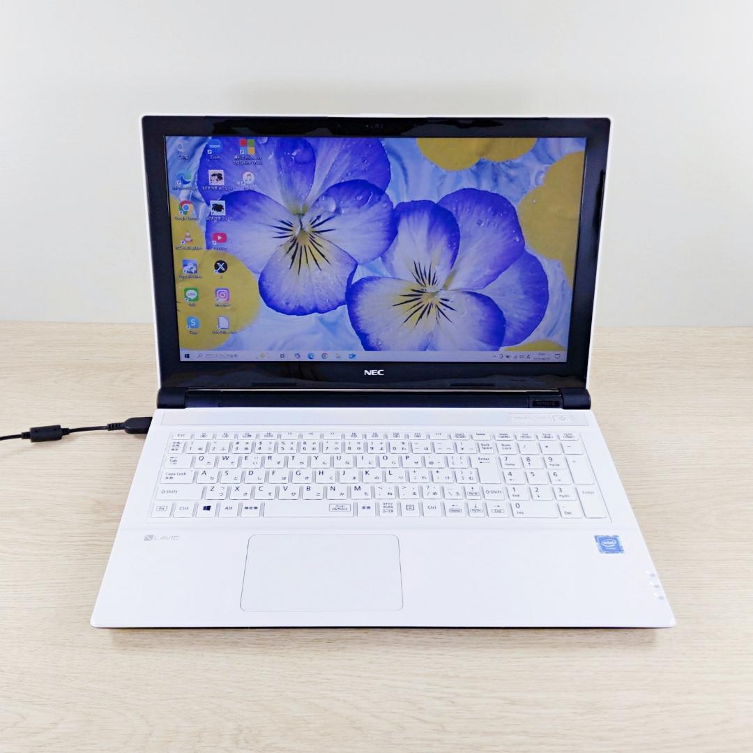 サクサク快適！SSD256GB NECノートパソコン メモリ8GB PC カメラ