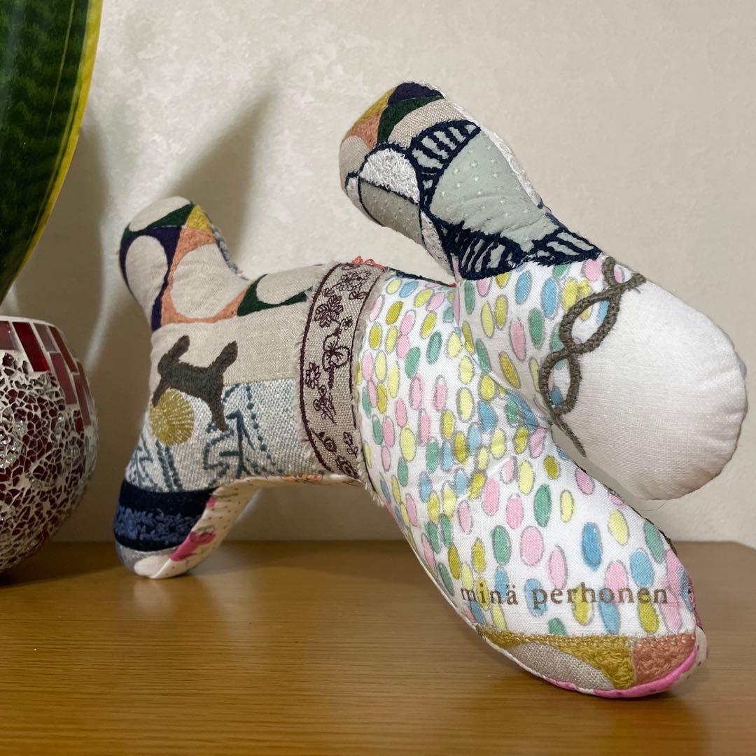 ミナペルホネン ハンドメイド ⭐️wolf＆flower run3 Ver.①