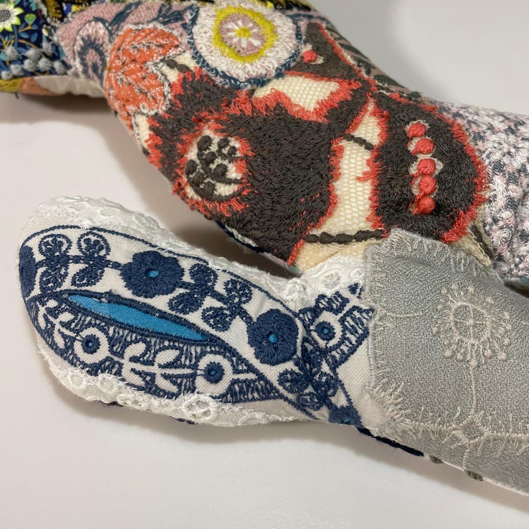 ミナペルホネン ハンドメイド ⭐️wolf＆flower run3 Ver.①