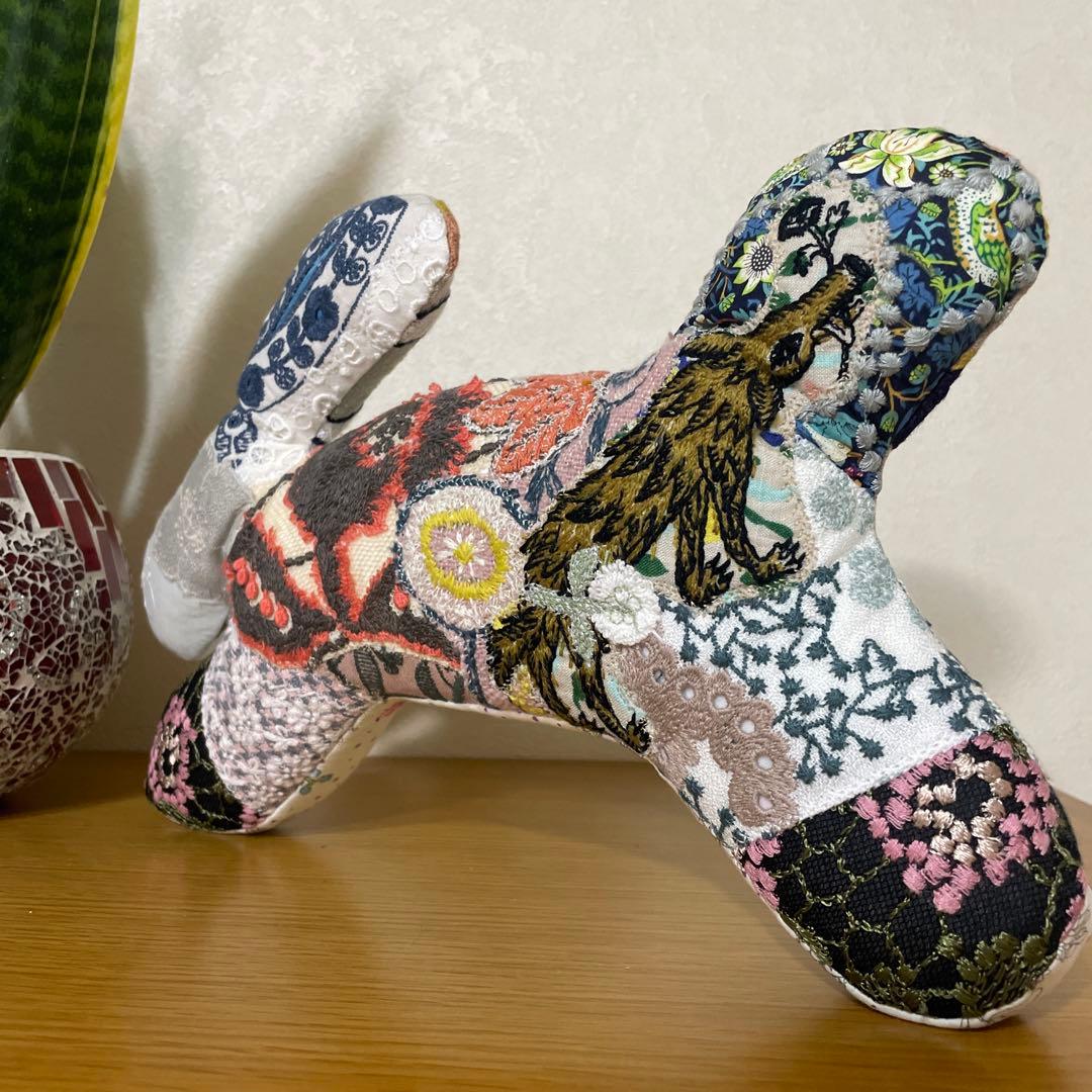 ミナペルホネン ハンドメイド ⭐️wolf＆flower run3 Ver.①