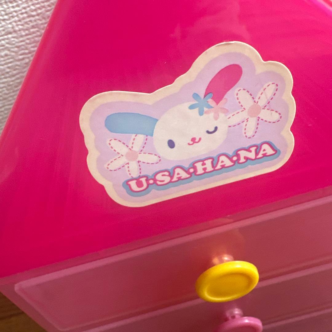 ウサハナ　家　ケース　ペン　スタンプ　色鉛筆付き　平成レトロ　サンリオ