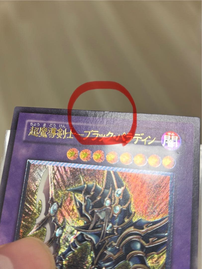 遊戯王 超魔導剣士－ブラック・パラディン　アルティメットレア　レリーフ①