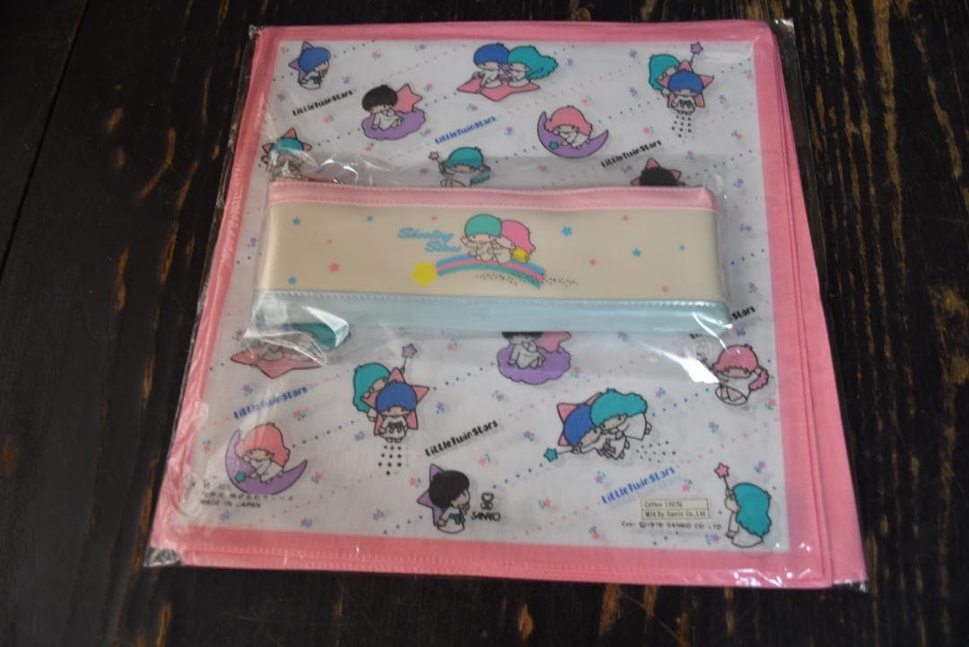 も*も様 キキララ ペンポーチ＆10枚セットハンカチ リトルツインスターズ