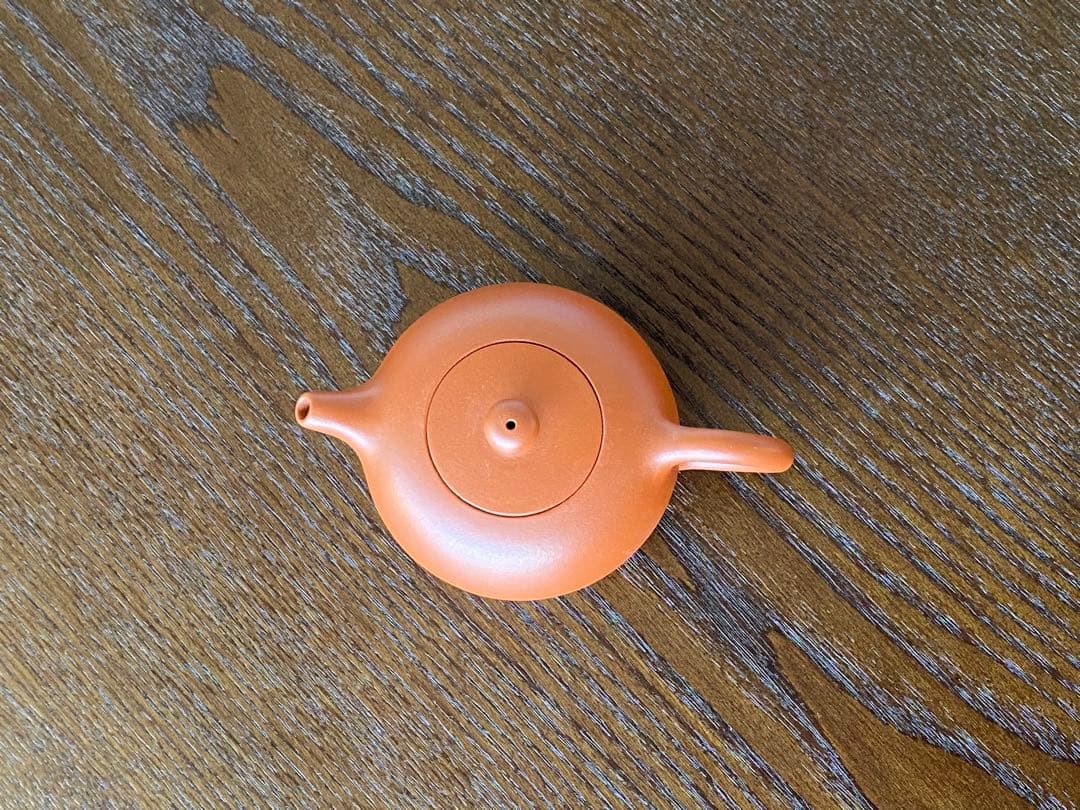 華泰茶荘　朱泥紫砂茶壺　恵芳手作り　小朱急須　台湾購入