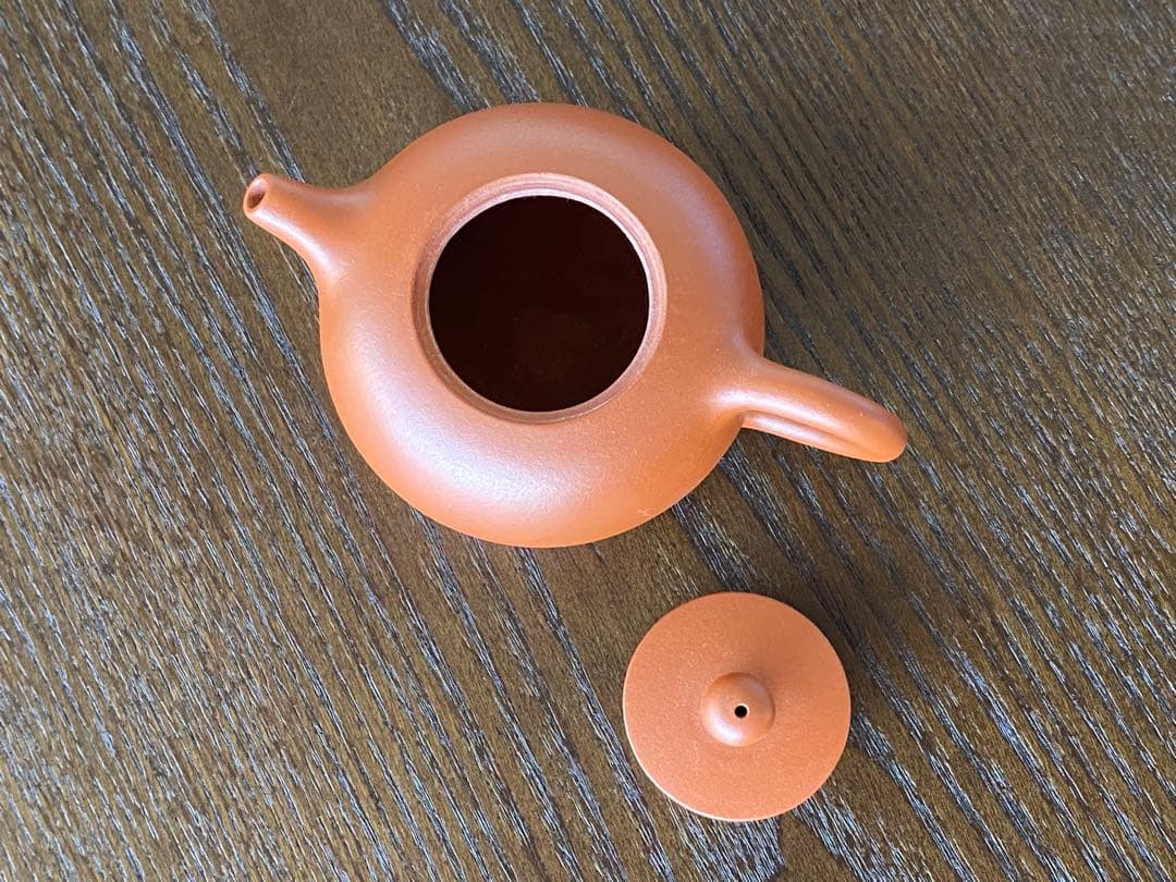 華泰茶荘　朱泥紫砂茶壺　恵芳手作り　小朱急須　台湾購入