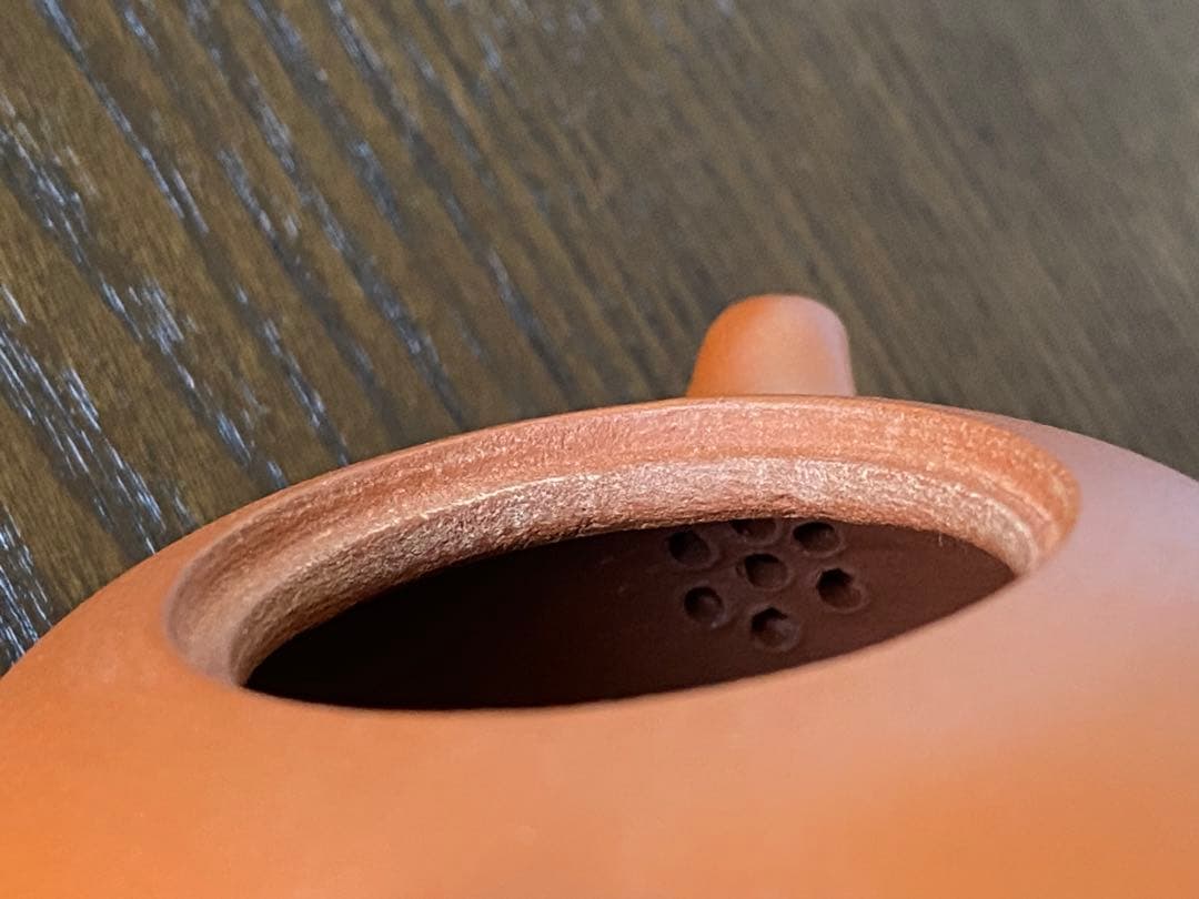 華泰茶荘　朱泥紫砂茶壺　恵芳手作り　小朱急須　台湾購入