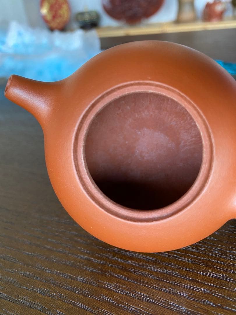 華泰茶荘　朱泥紫砂茶壺　恵芳手作り　小朱急須　台湾購入