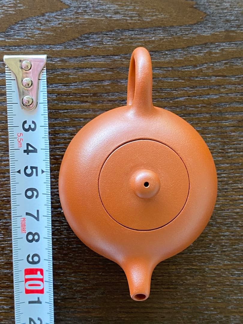 華泰茶荘　朱泥紫砂茶壺　恵芳手作り　小朱急須　台湾購入