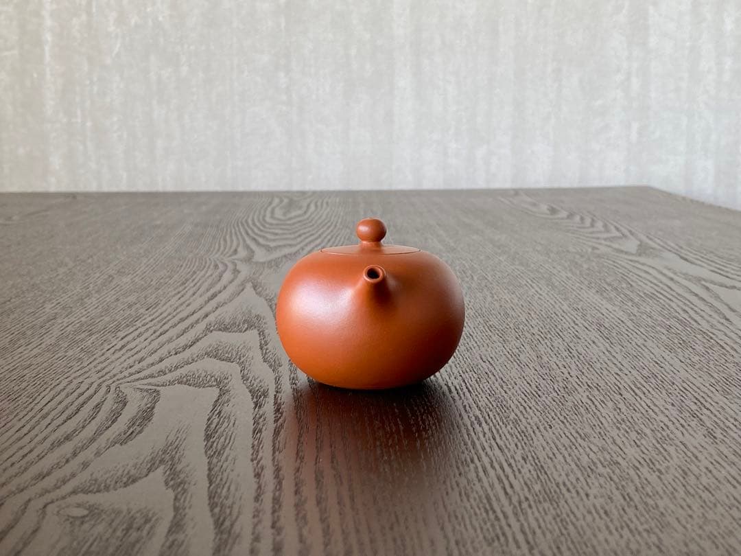 華泰茶荘　朱泥紫砂茶壺　恵芳手作り　小朱急須　台湾購入