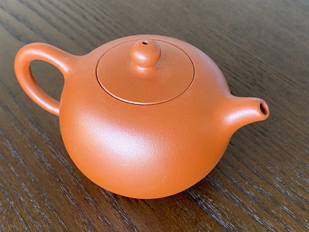 華泰茶荘　朱泥紫砂茶壺　恵芳手作り　小朱急須　台湾購入