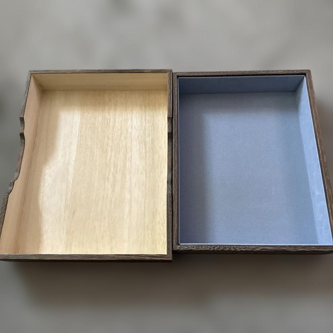 桐製収納ボックス 金箔模様