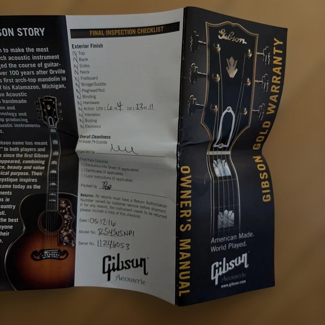 ギブソンJ-45 Standard 2016 サンバースト？