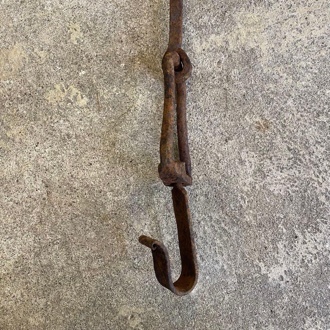 錆錆鉄自在鉤 アンティーク