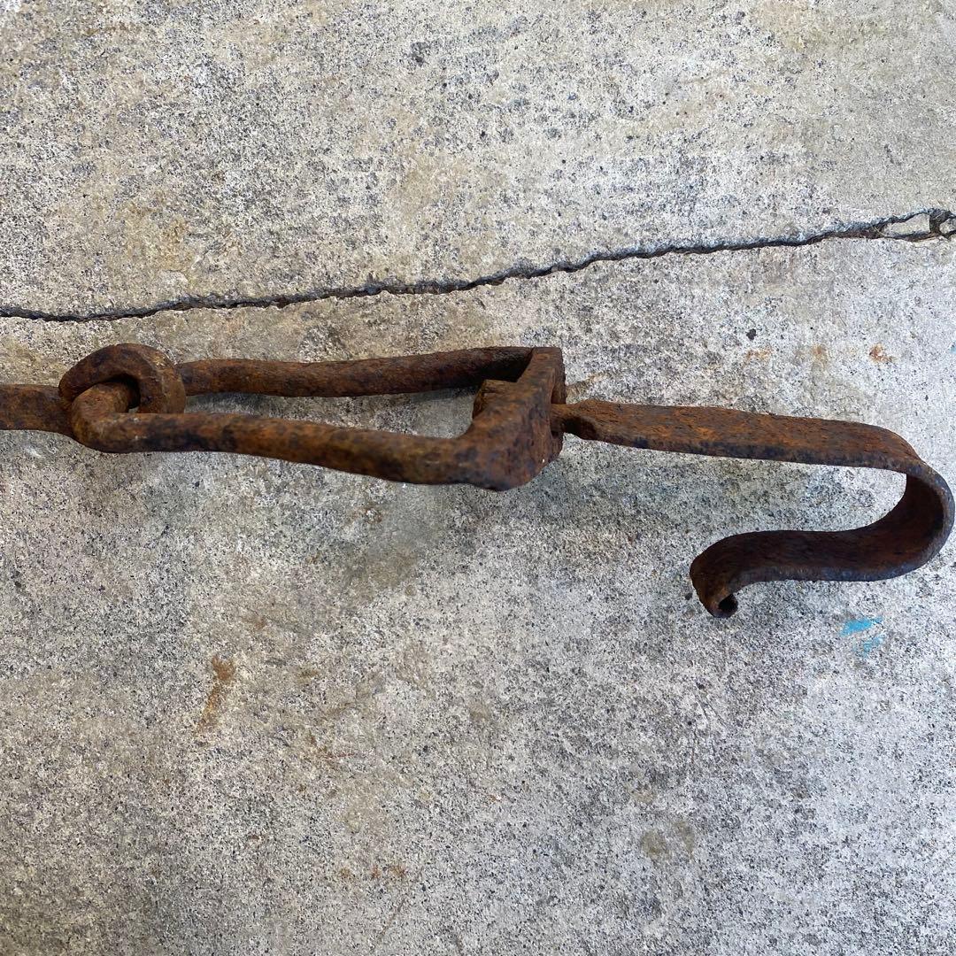 錆錆鉄自在鉤 アンティーク