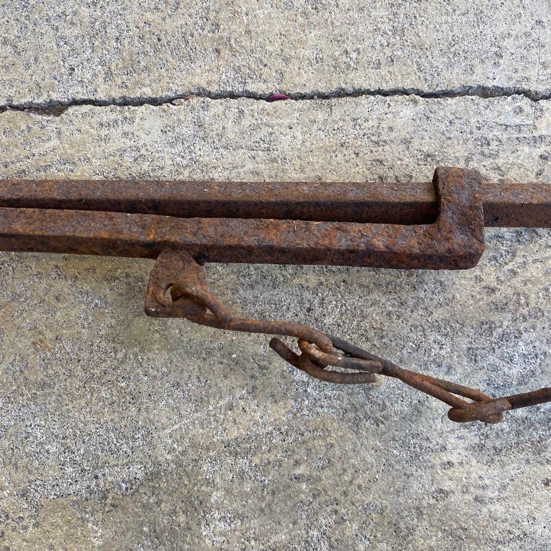 錆錆鉄自在鉤 アンティーク