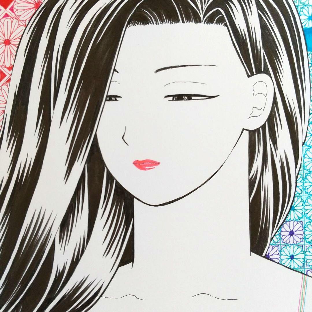 原画 「レースのドレス」