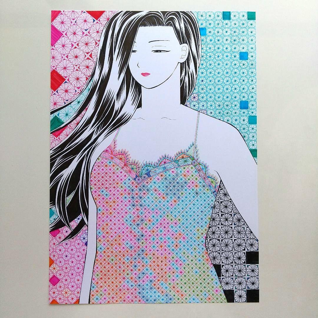 原画 「レースのドレス」