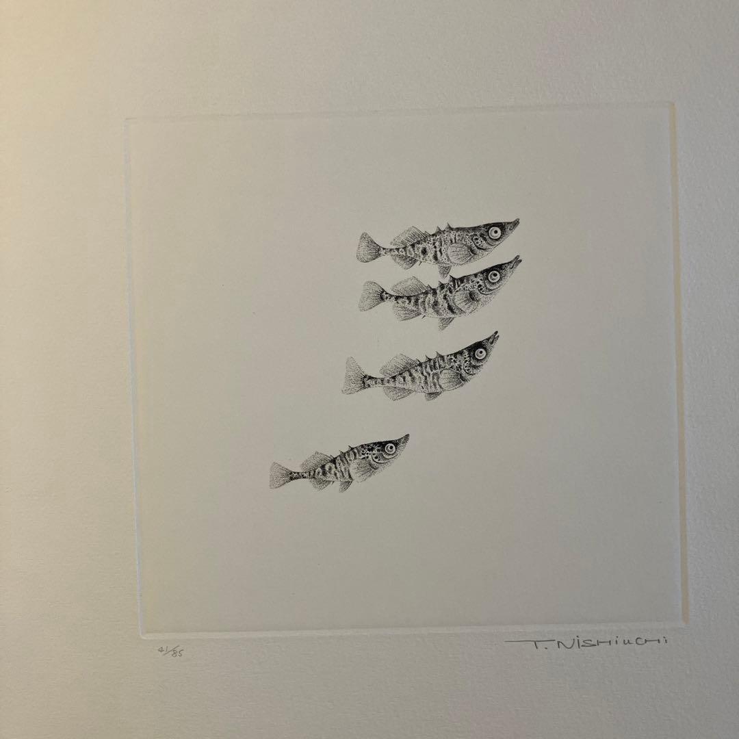 西内利夫　銅版画集　琵琶湖の仲間たち　全12点完全セット