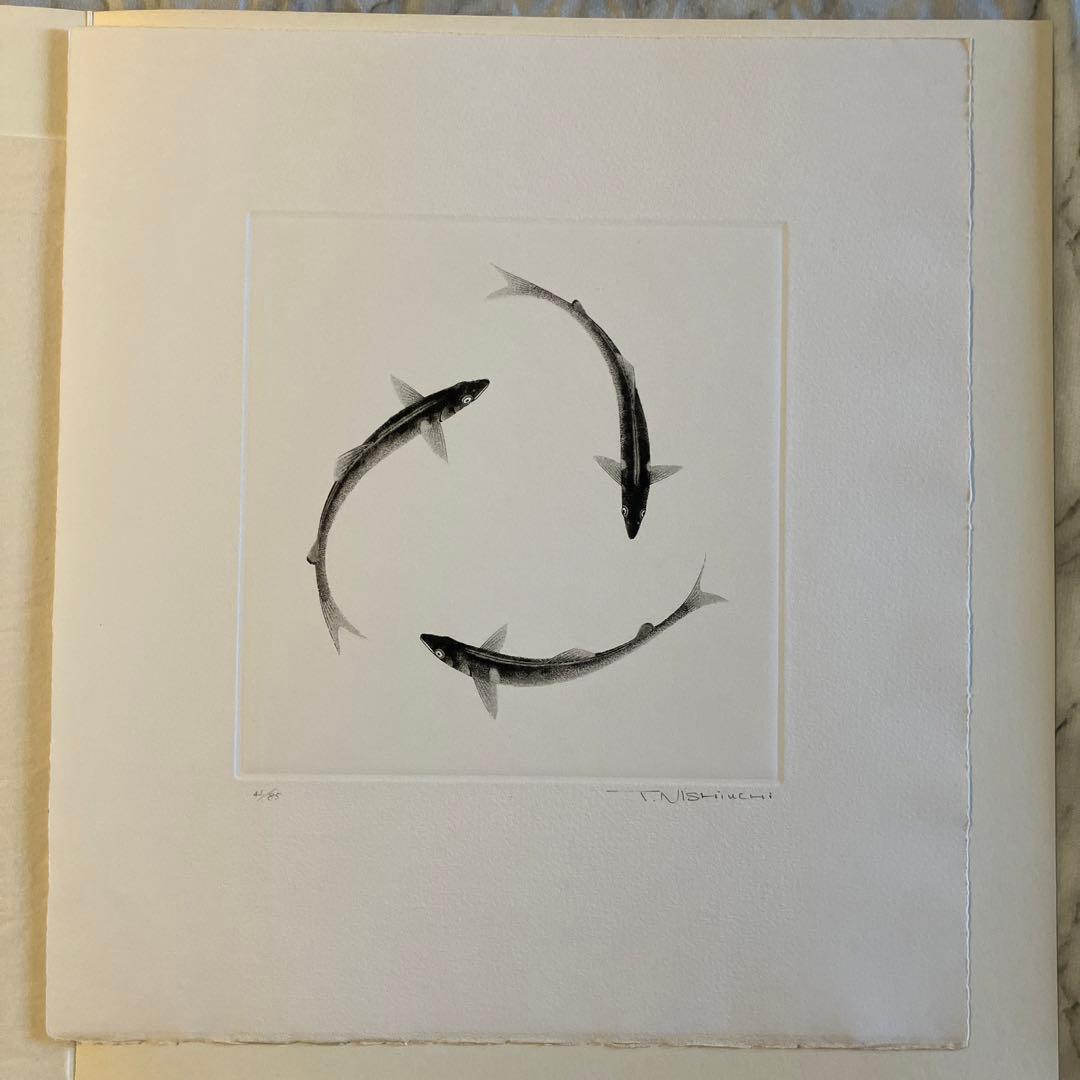 西内利夫　銅版画集　琵琶湖の仲間たち　全12点完全セット