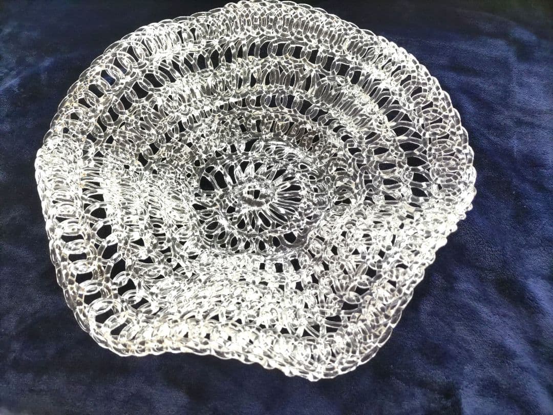 クリスタル フルーツバスケット ガラス工芸品