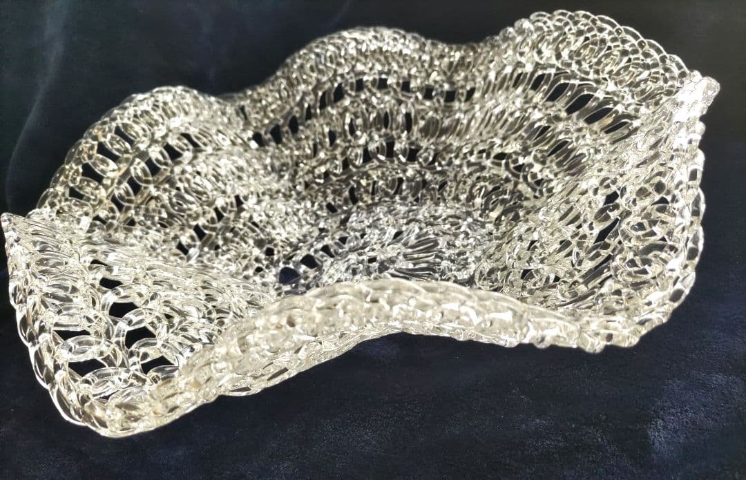 クリスタル フルーツバスケット ガラス工芸品