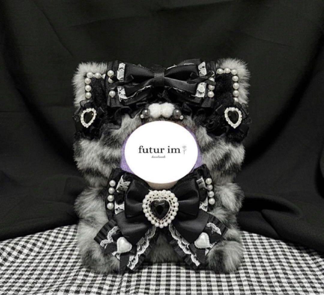 【 11-12cm 】再販 ねこ耳 ぬい服 おすわりぬい服 ハンドメイド