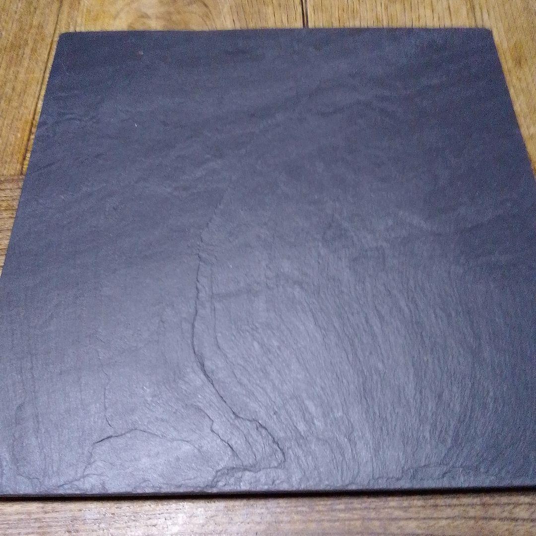 雄勝硯　正方皿　21cm 2枚セット　未使用　新しい年に新しい器を