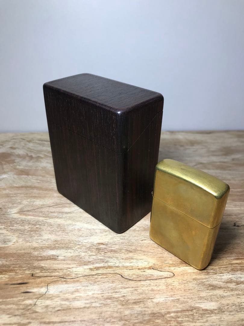 天然木製　シガレットケース　「インディアンローズ」