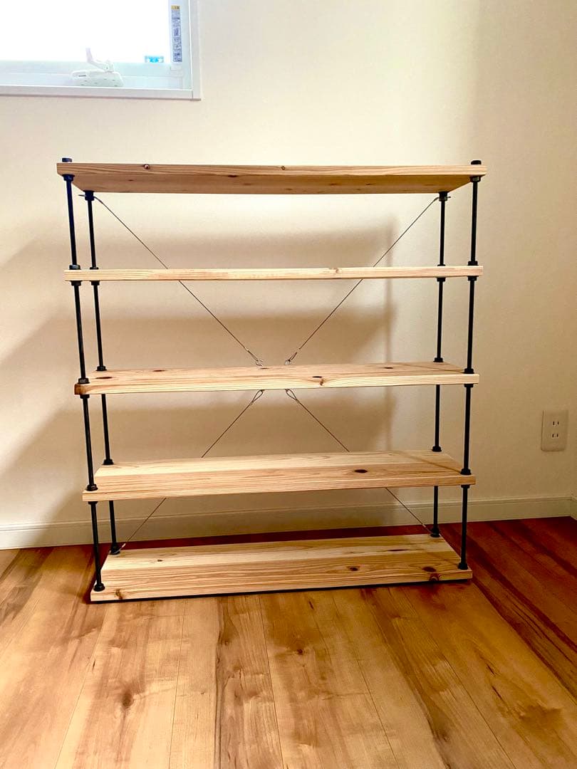 横幅80cm☆ボルトラック ワイヤークロス☆男前インテリア☆西海岸