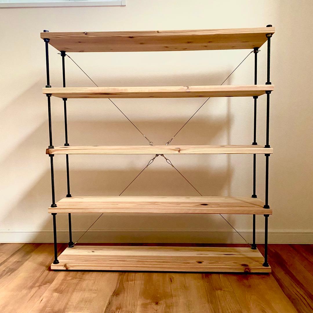 横幅80cm☆ボルトラック ワイヤークロス☆男前インテリア☆西海岸