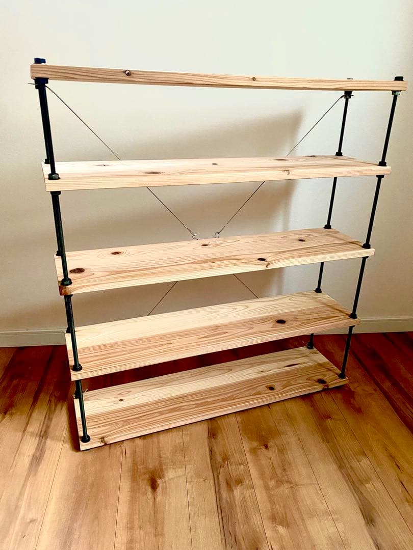 横幅80cm☆ボルトラック ワイヤークロス☆男前インテリア☆西海岸