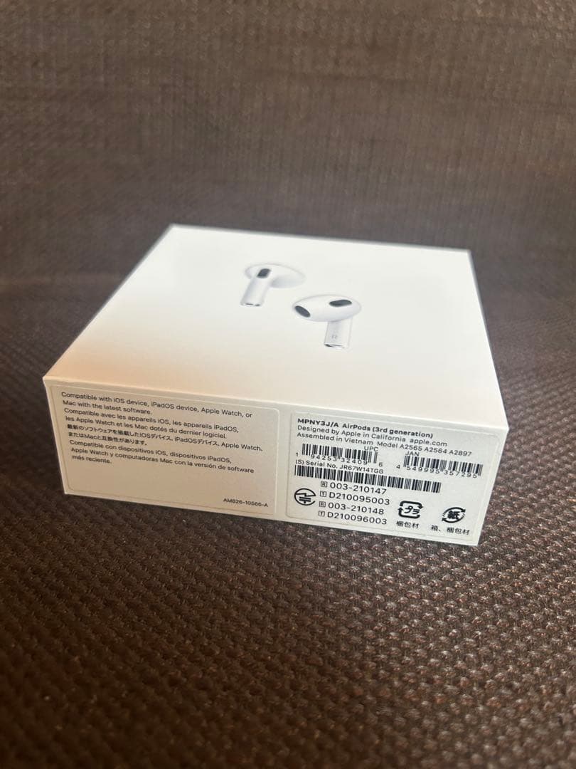 Apple AirPods (第3世代) 本体+充電ケース+箱付き