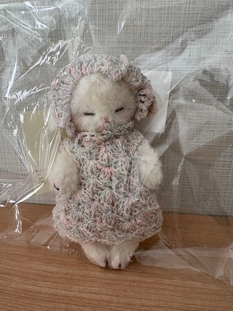 テディベア 加茂美智子様作品 ひつじちゃん ハンドメイド ぬいぐるみ