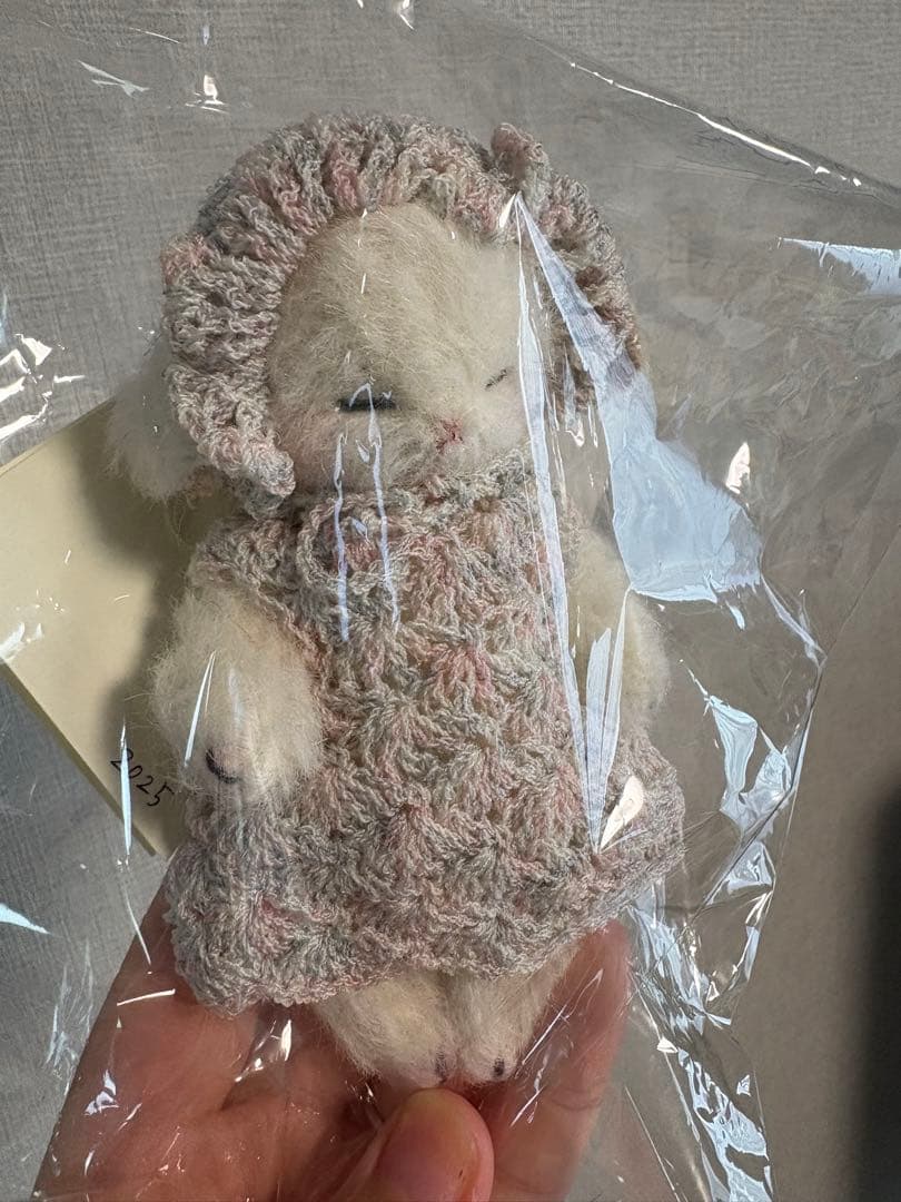 テディベア 加茂美智子様作品 ひつじちゃん ハンドメイド ぬいぐるみ