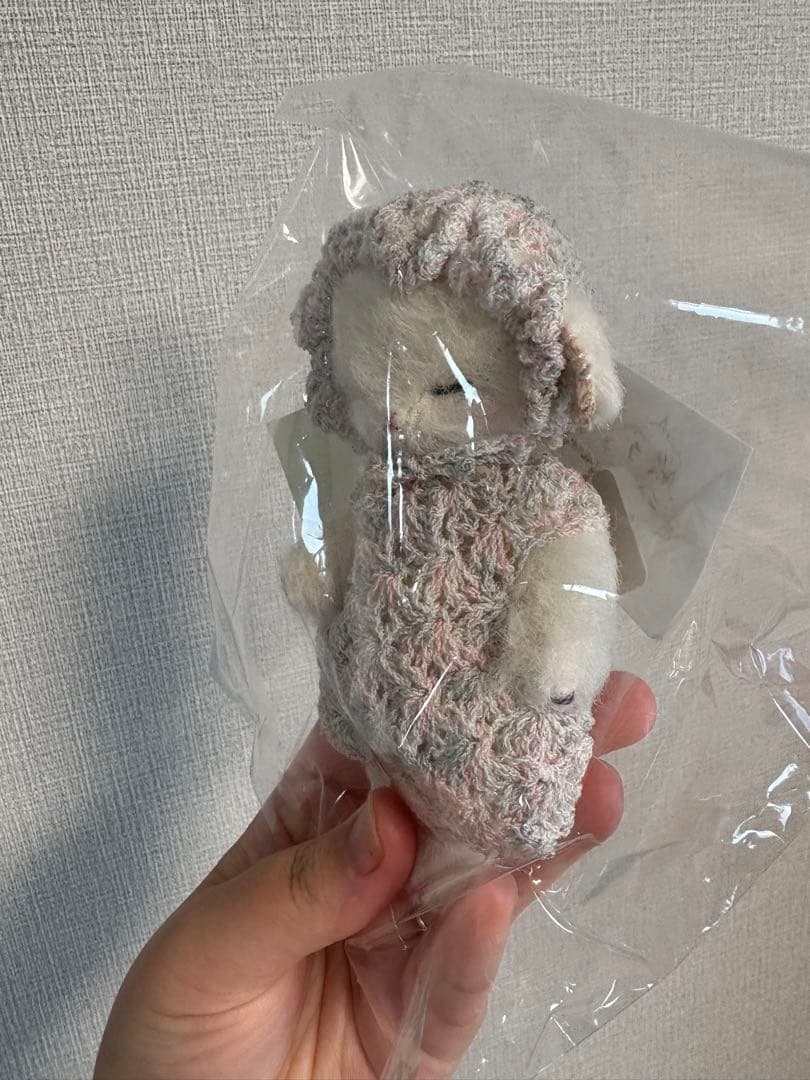 テディベア 加茂美智子様作品 ひつじちゃん ハンドメイド ぬいぐるみ