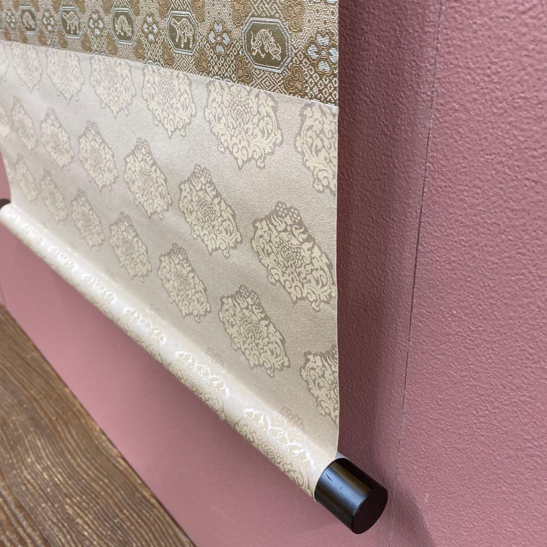 美品 掛け軸 村井晃堂作 白蛇観音図 共箱 縁起物 仏画 年中掛け