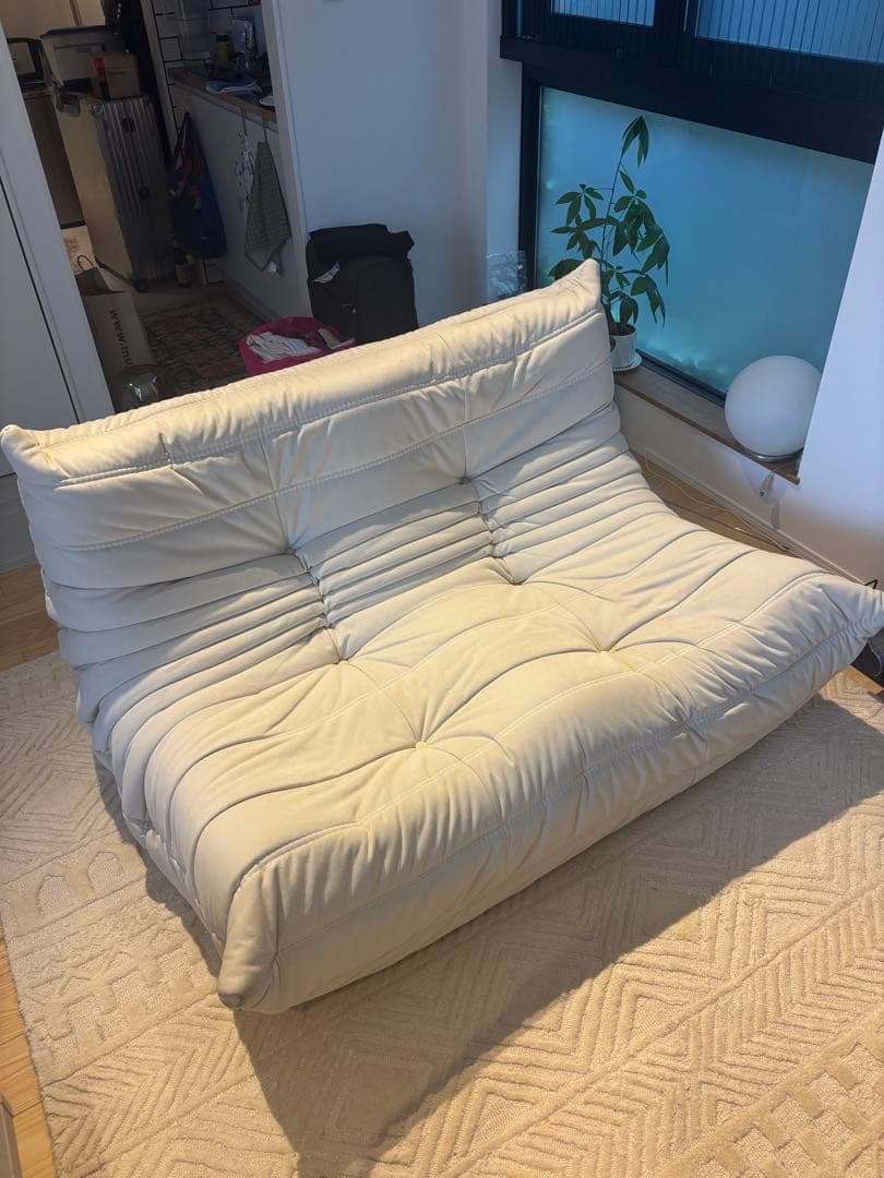 土日限定価格　リーンロゼ　トーゴ2P オフホワイト