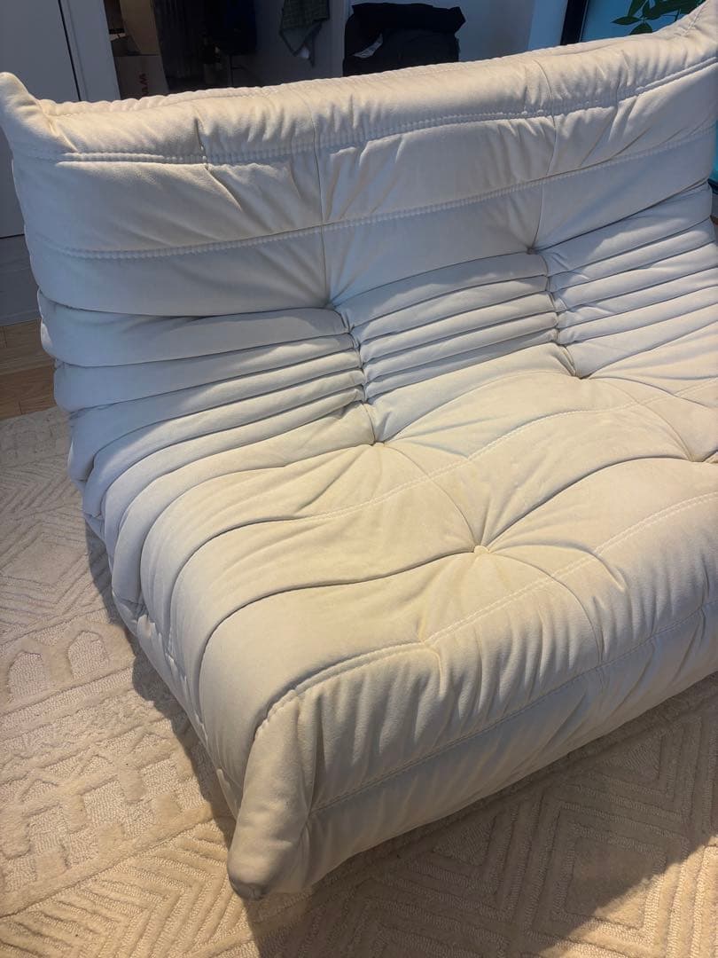 土日限定価格　リーンロゼ　トーゴ2P オフホワイト