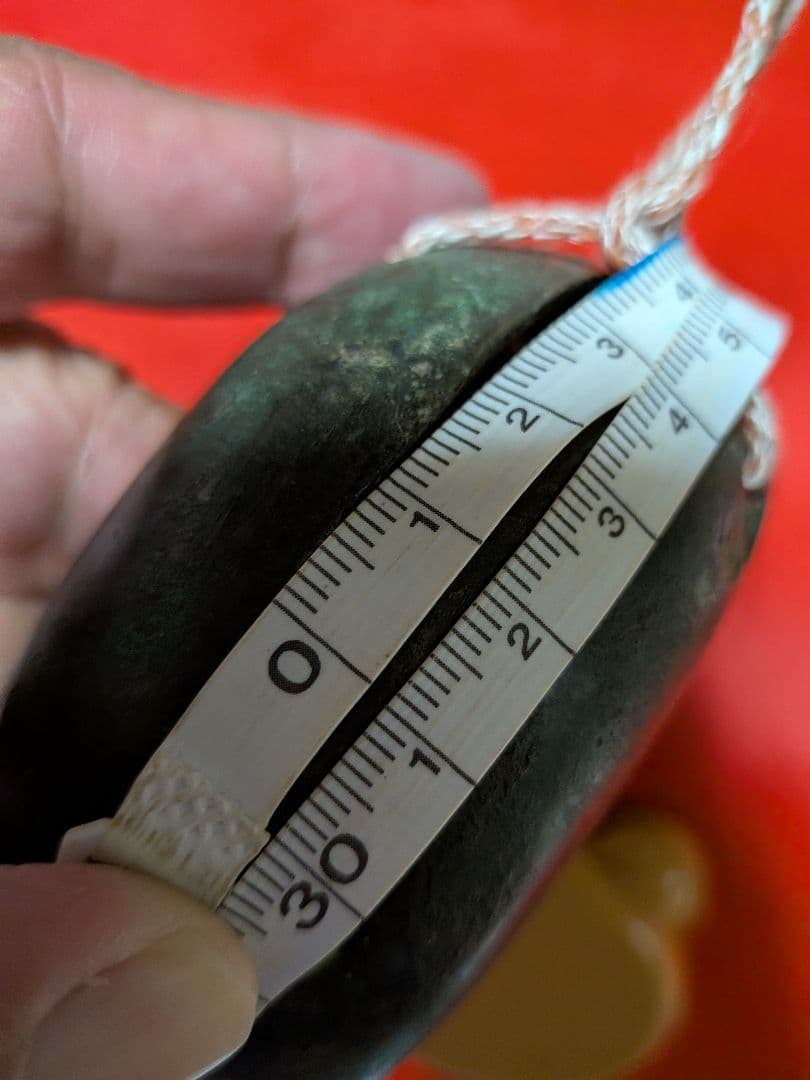 江戸時代後期幕末〜明治時代前半期頃時代古銅製（大）馬鈴直径１０Ｘ胴径３１当事物