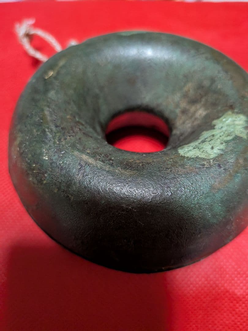 江戸時代後期幕末〜明治時代前半期頃時代古銅製（大）馬鈴直径１０Ｘ胴径３１当事物