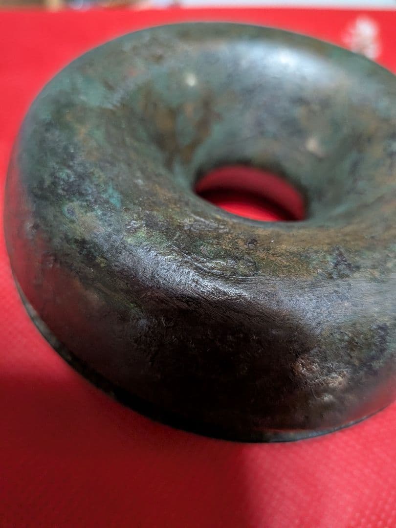 江戸時代後期幕末〜明治時代前半期頃時代古銅製（大）馬鈴直径１０Ｘ胴径３１当事物