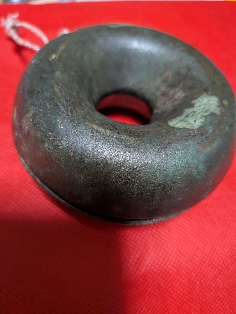 江戸時代後期幕末〜明治時代前半期頃時代古銅製（大）馬鈴直径１０Ｘ胴径３１当事物