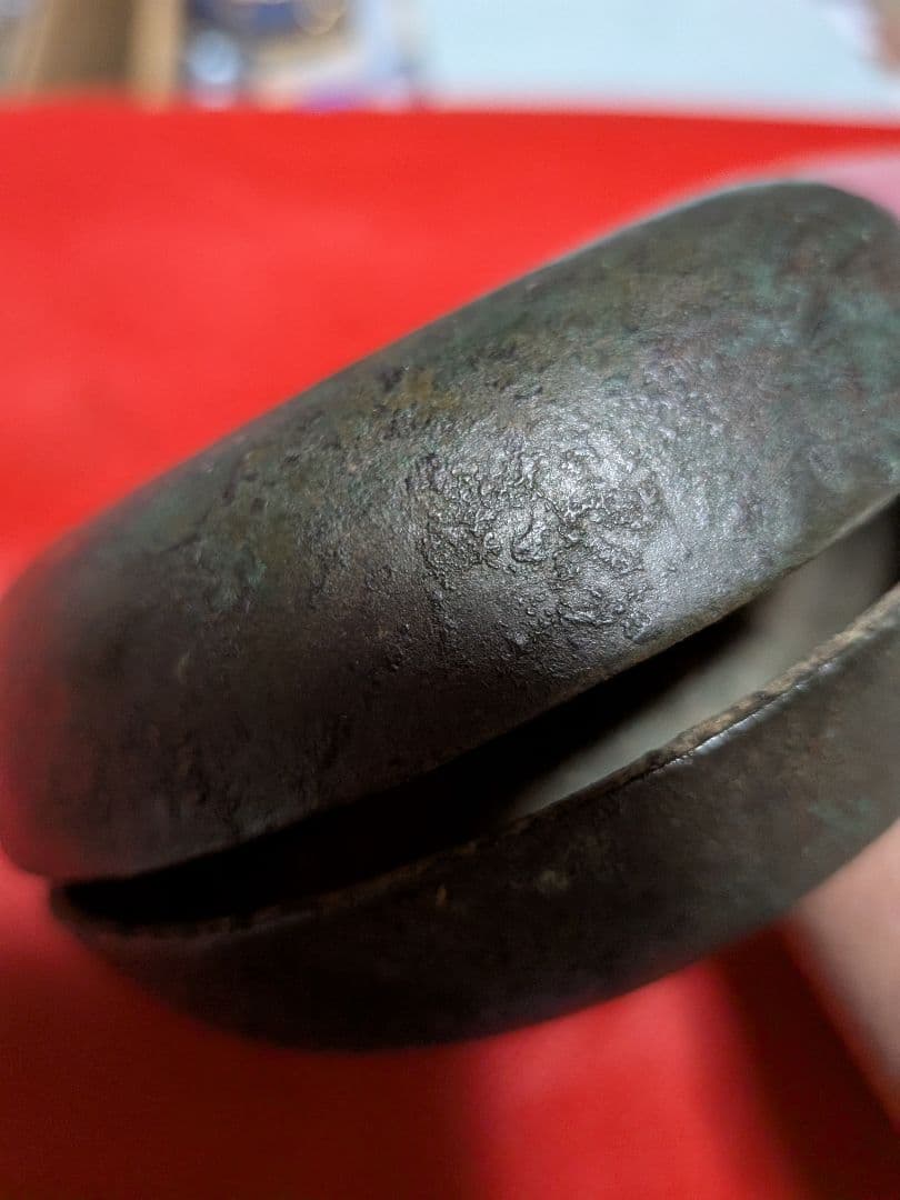 江戸時代後期幕末〜明治時代前半期頃時代古銅製（大）馬鈴直径１０Ｘ胴径３１当事物