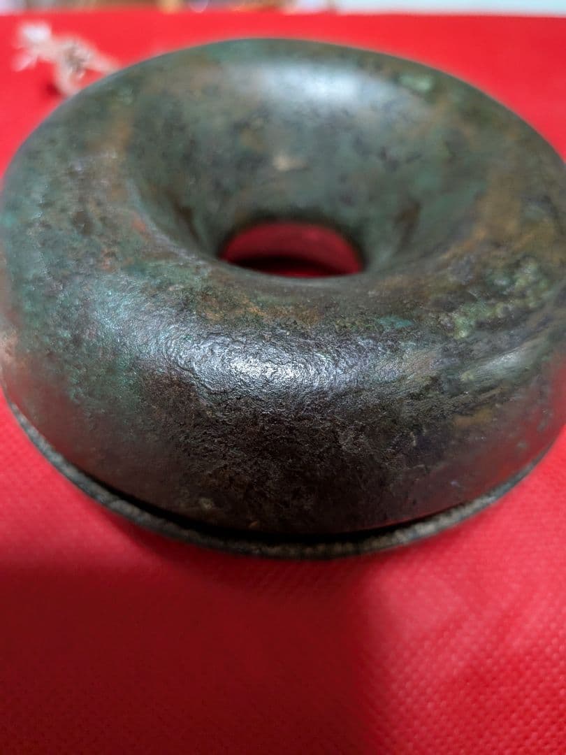 江戸時代後期幕末〜明治時代前半期頃時代古銅製（大）馬鈴直径１０Ｘ胴径３１当事物